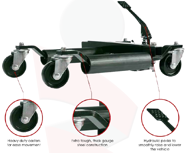 Heavy car wheel dolly